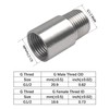 Rrina 304 Stainless Steel Shower Head Extension Arm G1/2 Male