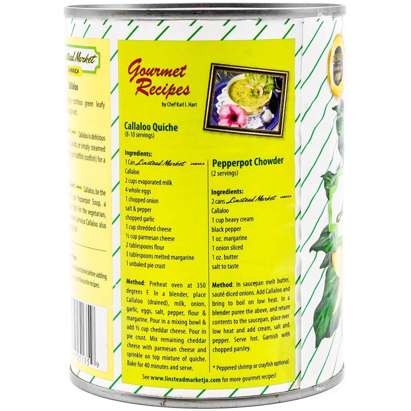 LinsteadMarket Jamaican Spinach, Oz Callaloo 19 Ounce