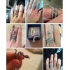 Women Rings Snake Cool Punk Goth Rings Cubic Zirconia Band
