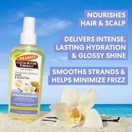 Palmers Cocoa Butter Formula Tahitian Vanilla Aceite Capilar, 150ml  Hidratante y Nutritivo, Para Cabello y Races, Brillo y Suavidad, Control del...  