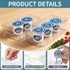 Yogurt Organizer for Fridge, Refrigerator Storage Bins with Handle, 2