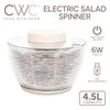 COOK WITH COLOR Electric Salad Spinner, Round 4.5L Capacity –