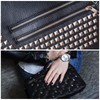 sourcing map 50Pcs Square Pyramid Rivets, 12mm Two-Jaw Studs Spikes,