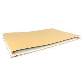 11x17 Report Cover Pressboard Binder Paperboard Panels Includes Fold-Over Metal Fastener Wofford Khaki Single Unit