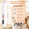 Dog Paw Trimmer, Paw Trimmer for Dogs with LED Light,Waterproof,Rechargeable