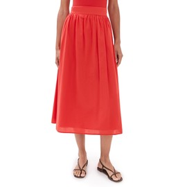 LE BOP Women's Esme Skirt, Poppy Red, S