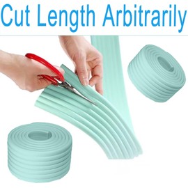 6.5ft Bunk Bed Ladder Pads, Foam Soft Corner Protectors, with Strong Adhesivefor Stair Steps Foot Comfort,Stair Edge, Sharp Edges,Table, Furniture (Green)