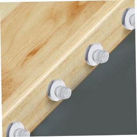 Operitacx 200 Pcs Collision Bumpers with Stem for Cabinet Doors and Furniture Soft PVC Bumpers Firm Installation Scratch Protection Non Slip Design