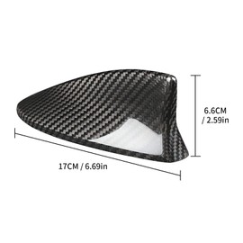 BLAKAYA Compatible with Antenna Cover Shark Fin Trim Hood Carbon Fiber Automotive Roof Aerials for Lexus LS ES NX LX is CT RC UX LM RX (Black)