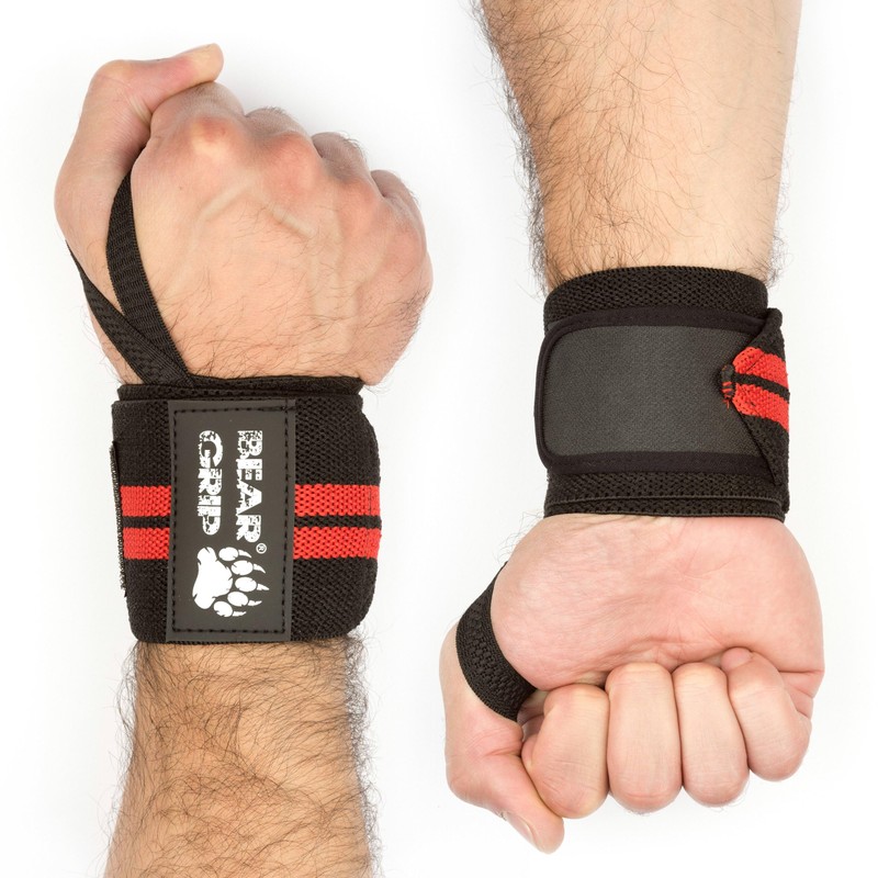 BEAR GRIP - Weight lifting wrist support wraps (Sold in