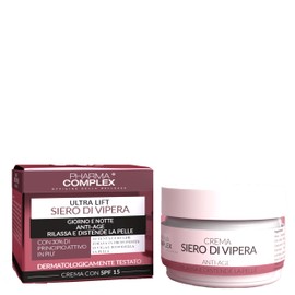 Face Cream for Women Vipera Serum 50ml Made in Italy Anti-Wrinkle Regenerating Moisturising Day Night Cosmetic Gift Idea