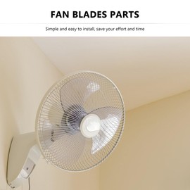 HOMSFOU Fan Replacement for 14 inch and 16 inch fan Universal Plastic 3 Leaves Fan Cover Electric Fan Leaves for Floor Table Standing Pedestal Fan