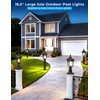 Lotsky Outdoor Post Lights 16.5'', Motion Sensor Lamp Pole Light