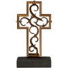 The Unity Cross® Antique Bronze Color Wedding Cross; Unity Candle