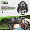 GREEN DEVIL Industrial Chainsaw Helmet with Face Shield Built in