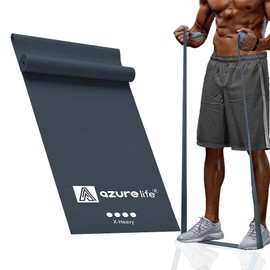 A AZURELIFE Professional 8 Yards Bulk Resistance Bands Rolls or 5,6,7 ft. Long Non-Latex Elastic Exercise Bands, Stretch Bands for PT, Yoga, Pilates, Rehab, at-Home or The Gym Workouts