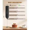 SIMPLETASTE Milk Frother Handheld Electric Foam Maker, Drink Mixer with