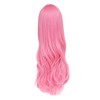 Long Wavy Synthetic Wig with Side Bangs for Cosplay Daily