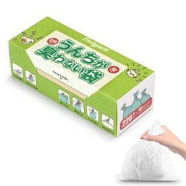 Odor Free Waste Bags, Odor-Resistant Bags, Thoroughly Deodorizing, 7-Layer Construction, Convenient to Use, For Cats, Waste Disposal Bags, Boxed Type, Bag Color: White, SS Size (220 Count)