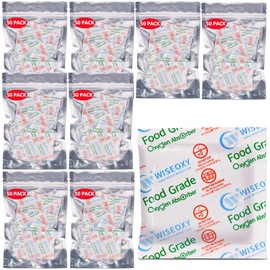 Wisesorb 300CC 400 Packs Oxygen Absorbers for Food Storage, Food Grade Oxygen Absorbers, O2 Absorbers Food Grade for Food Storage