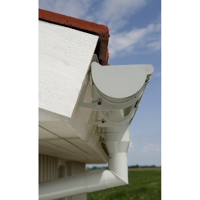 INEFA Downpipe Connector, PVC DN 50 Grey Drain Pipe Connector,