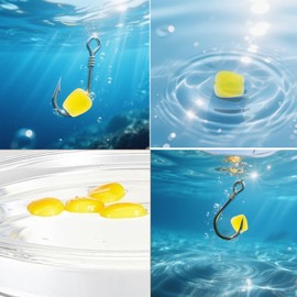 TAYCZGQL 100 Pcs Carp Bait Lure Set Artificial Boilies Fishing Bait with Fake Corn Lures Equipment High Attraction Carp Fishing Baits for Freshwater Fishing