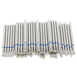 50 Pieces Ball Shape Nail Drill Bit Set Diamond Manicure Drill Bits Professional Nail Cutter Attachments for Acrylic Nails, Manicure, Drill and Nail File (2.3 mm)