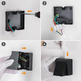 Gouzloyed LED Wandleuchte Innen/Außen,6W Außenleuchte Wandlampe,IP65 wasserdichte Außenwandleuchte Warmweiß Wandbeleuchtung,Modern Up Down Dekorative Wandlichter für Garten,Balkon (UP-2stücke)