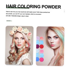 TOVINANNA Diy Hair Coloring Powder 8 Washable Temporary Colors Safe Easy for Salon or Home Use