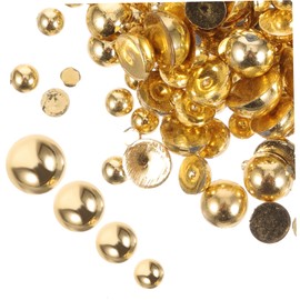 Housoutil 1000pcs Half Pearl Nail Charms DIY Colorful Nail Art Supplies Wear-Resistant Decorative Beads for Manicure Mixed Style Pearls for Creative Designs