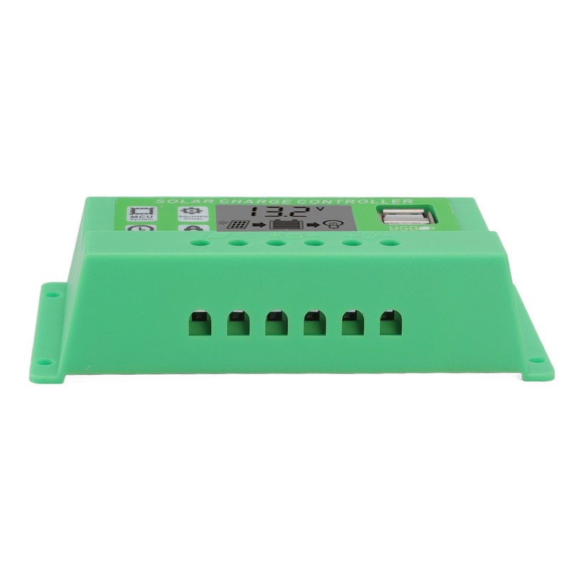 Green PWM Solar Charge Controller LCD Large Screen Display Photovoltaic