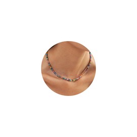 Beaded Necklaces for Women Teen Girl Gifts Choker Necklace Colorful Bead Necklace Stocking Stuffers for Teens