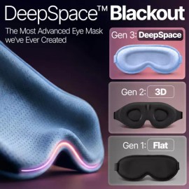 ComfyNap 궁극의 여행 케이스와 이어 플러그가 포함된 수면용 마스크 - 여성 남성용 DeepSpaceTM 암막 측면 침목 [Moon] Ultimate Travel Case and Ear Plugs Included Sleep Mask - For Women and Men DeepSpaceTM Blackout Side Sleep Mask [Moon]