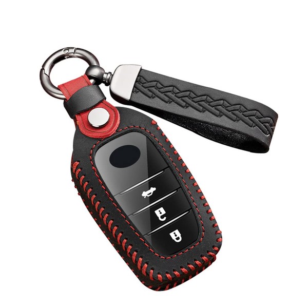 ontto Leather Car key fob cover fit for Toyota Hilux