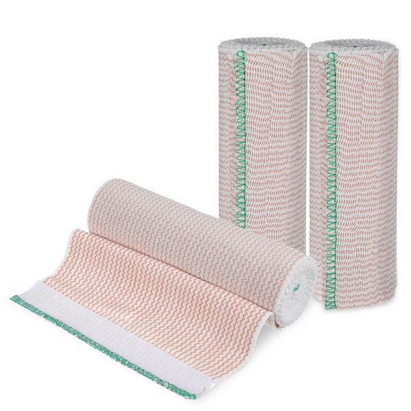 2 Pack Premium Elastic Bandage Wrap, 4 Inch Reusable Compression