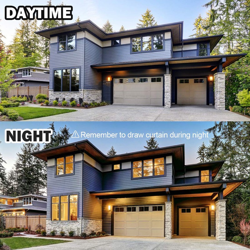 WPCTEV Reflective Window Film Mirror One Way Daytime Privacy Anti