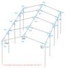 Aoneky 2'' Corner Canopy Fitting Couplers Kit - Frame Carport