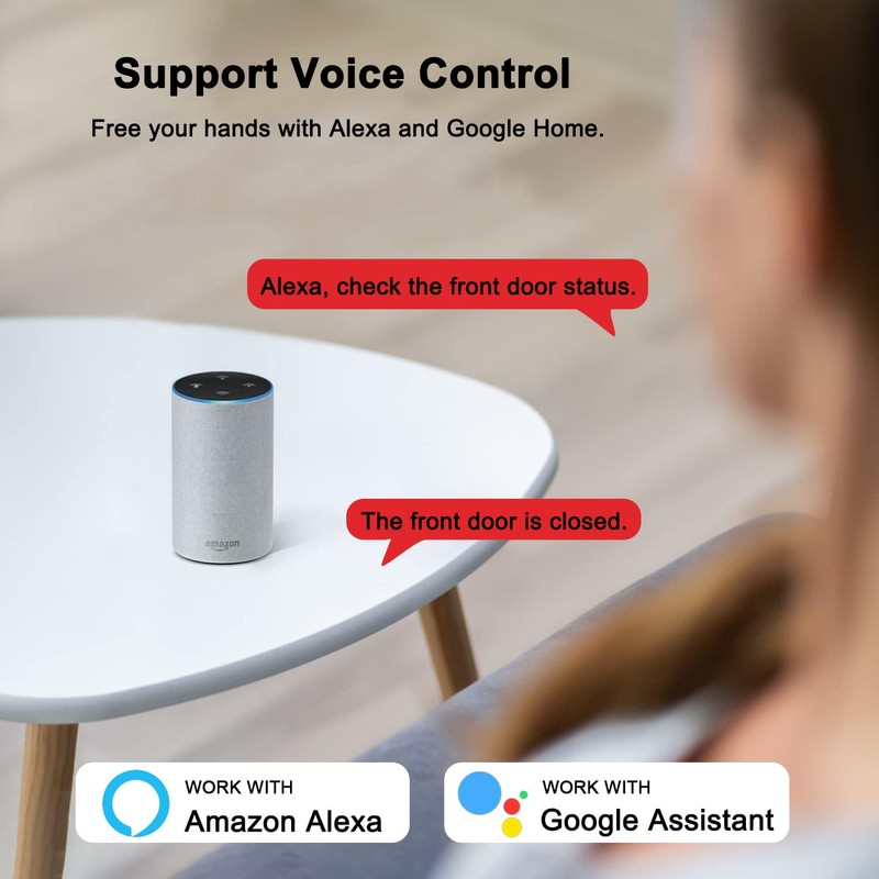 Smart WiFi Sensor for Doors and Windows, Alarm for Doors