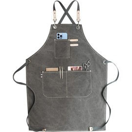 carrotez Adjustable Over sized Plus Size Canvas Apron with Pockets Men and Women Aprons