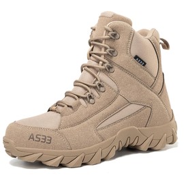 Men's Military Hiking Boots 6 Inches Work Desert lightweight Tactical Combat Boots-sha42