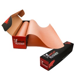 Meat Hugger - Pink Butcher Paper Dispenser Box (17.25 Inch by 225 Feet Roll) - Heavy Duty Unwaxed Unbleached Food Grade Paper - Smoker Safe, Use Wrap While Cooking For Tender Meat