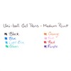 uni-ball 207 Retractable Gel Pens, Medium Point (0.7mm), Assorted, 8