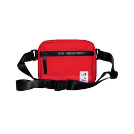 Lola California Hippie Fanny Waist Bag for Adults, Sprite -Scarlet, One Size