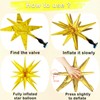 20 Pcs Star Balloons 27”22”Explosion Star Foil Balloons- 12 Point