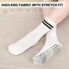 Meng Jiaran 2 Pairs Yoga Socks Pilates Socks Women,4-7 Non