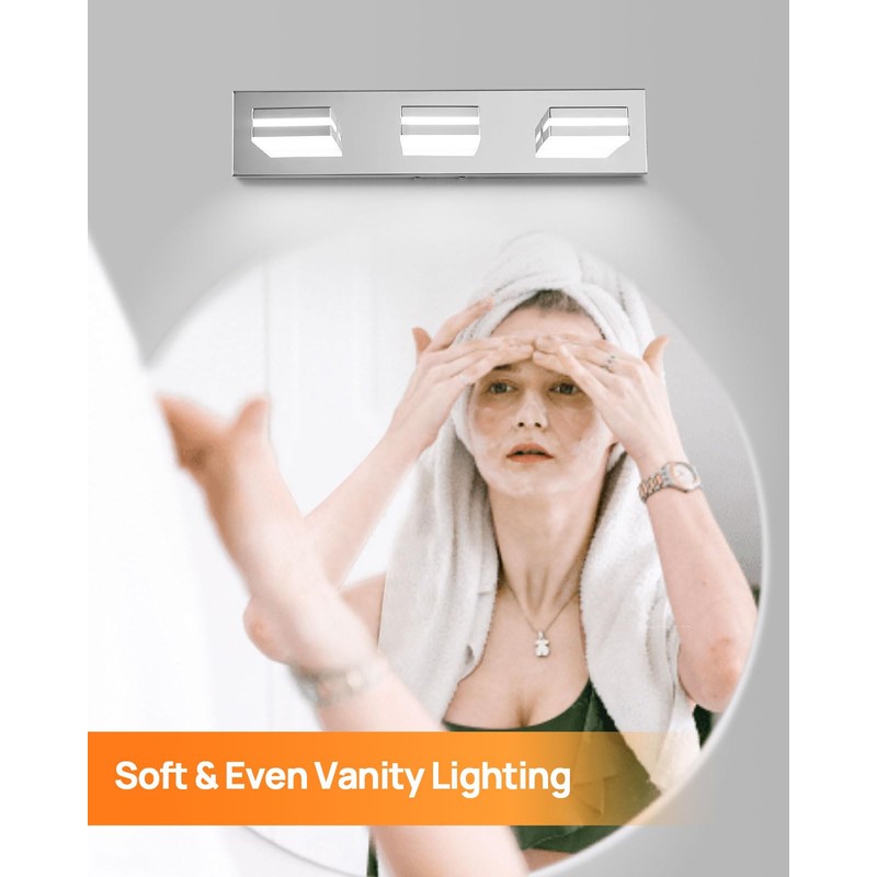Likelgn Modern Bathroom Vanity Light, Bathroom Light Fixtures Over Mirror,