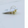 Unbranded 14k Solid Gold Earrings Ear jackets telephone balls -