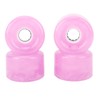 4Pcs Skateboard Wheel Set Replacement 78A Hardness PU Translucent Flashing