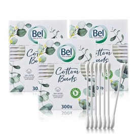 Bell Face & Body Cotton Buds 300 cotton swabs x 3 single option / 벨 페이스 앤 바디 코튼 버드 300개 면봉 x 3개 단일옵션