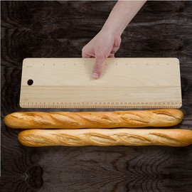 Bread Transfer Peels -Bread Transfer Peel -15Inch - Bread Flipping Board- French Bread Baking - Hanging Bread Peel Bakeware for French Bread Loaves and Ciabatta (Wood color)